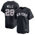 CAdoa NY.Yankees #28 Austin Wells Player Navy Limited Home Stitched Jerseys
