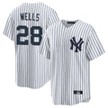 CAdoa NY.Yankees #28 Austin Wells Player White Game Home Stitched Jerseys