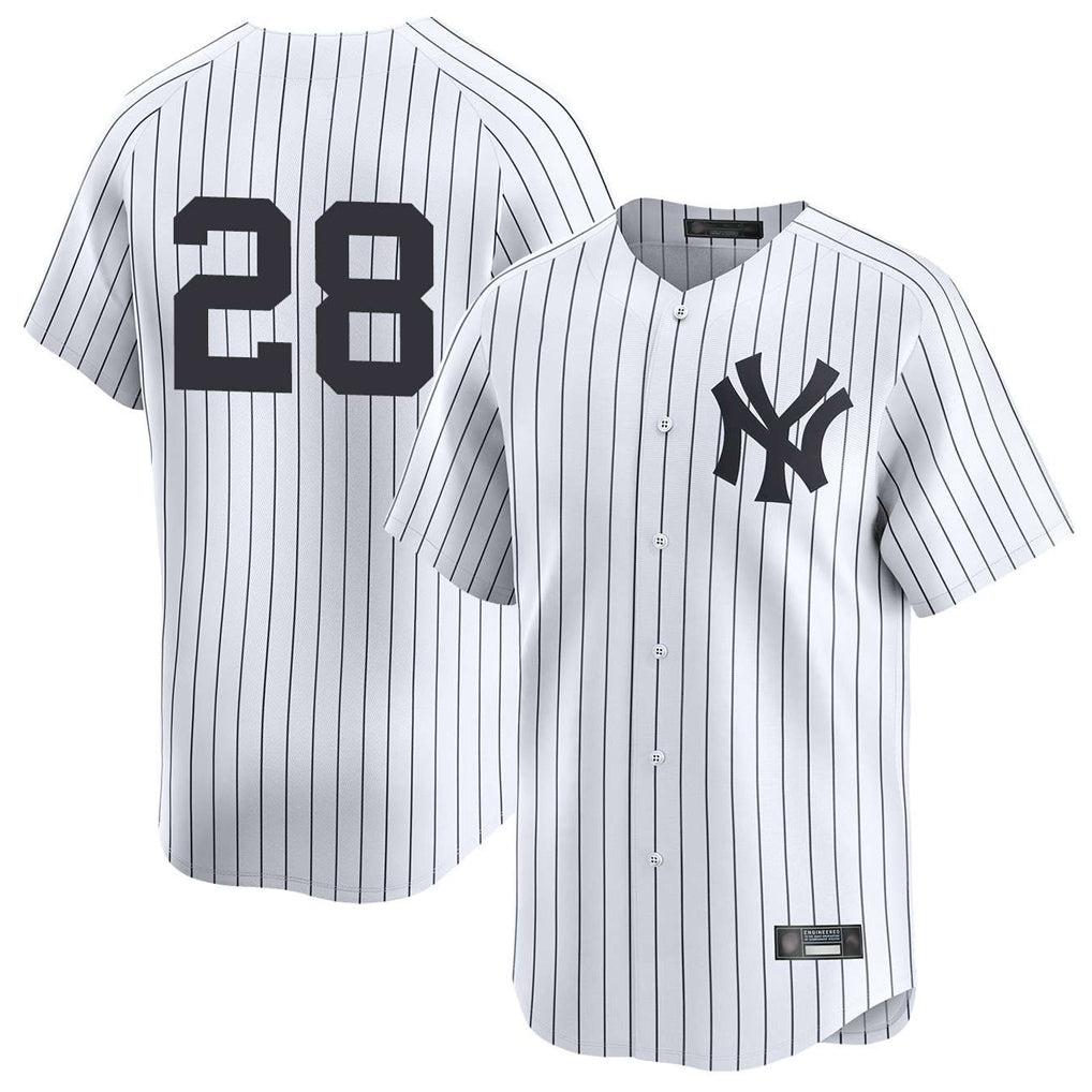CAdoa NY.Yankees #28 Austin Wells Player White Limited Stitched Jerseys