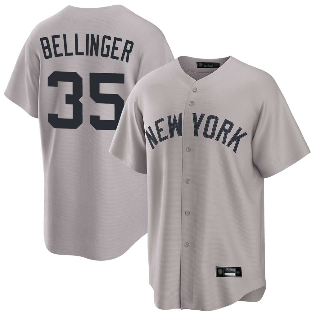 CAdoa NY.Yankees #35 Cody Bellinger Player Gray Game Home Stitched Jerseys