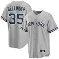 CAdoa NY.Yankees #35 Cody Bellinger Player Gray Road Game Stitched Jerseys