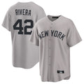 CAdoa NY.Yankees #42 Mariano Rivera Player Gray Game Home Stitched Jerseys