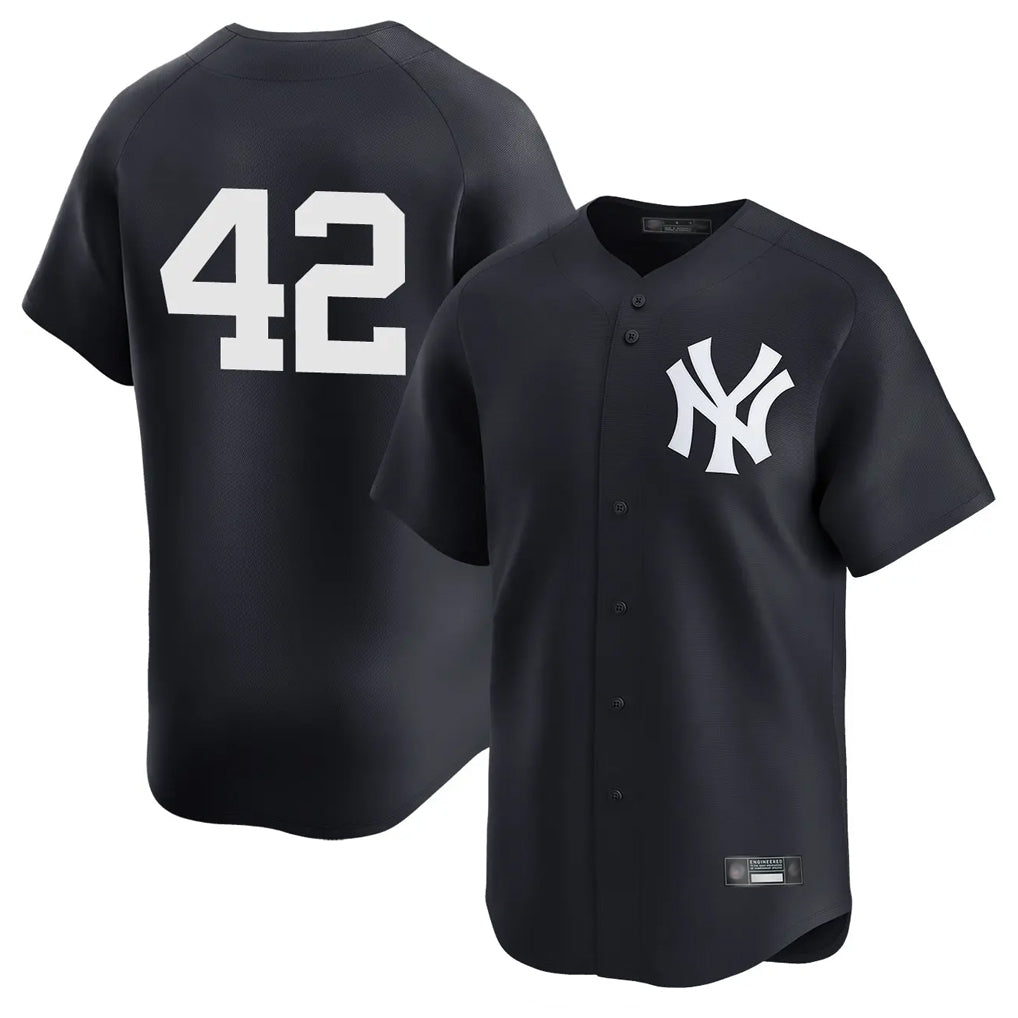 CAdoa NY.Yankees #42 Mariano Rivera Player Navy Alternate Limited Stitched Jerseys
