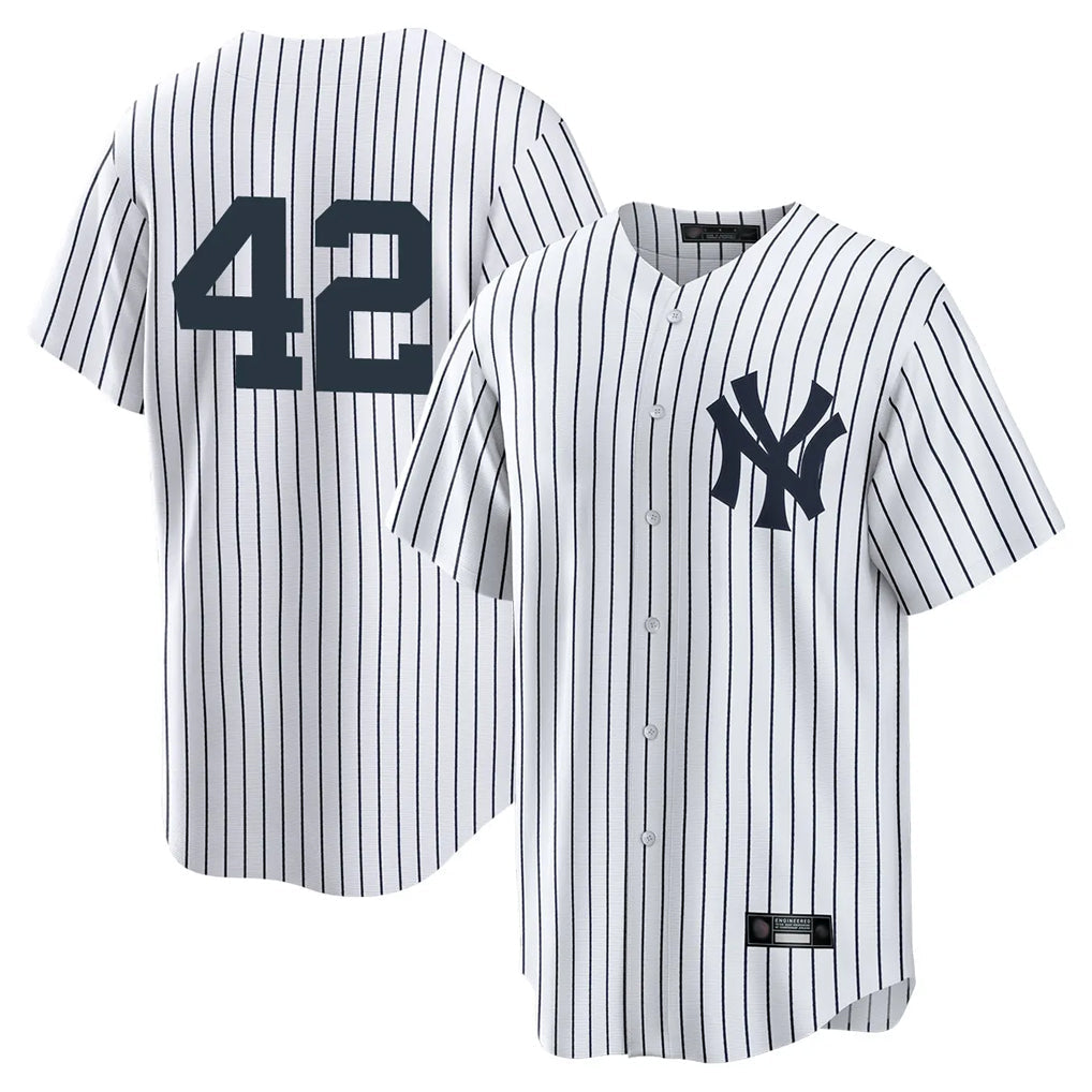 CAdoa NY.Yankees #42 Mariano Rivera Player White Game Stitched Jerseys