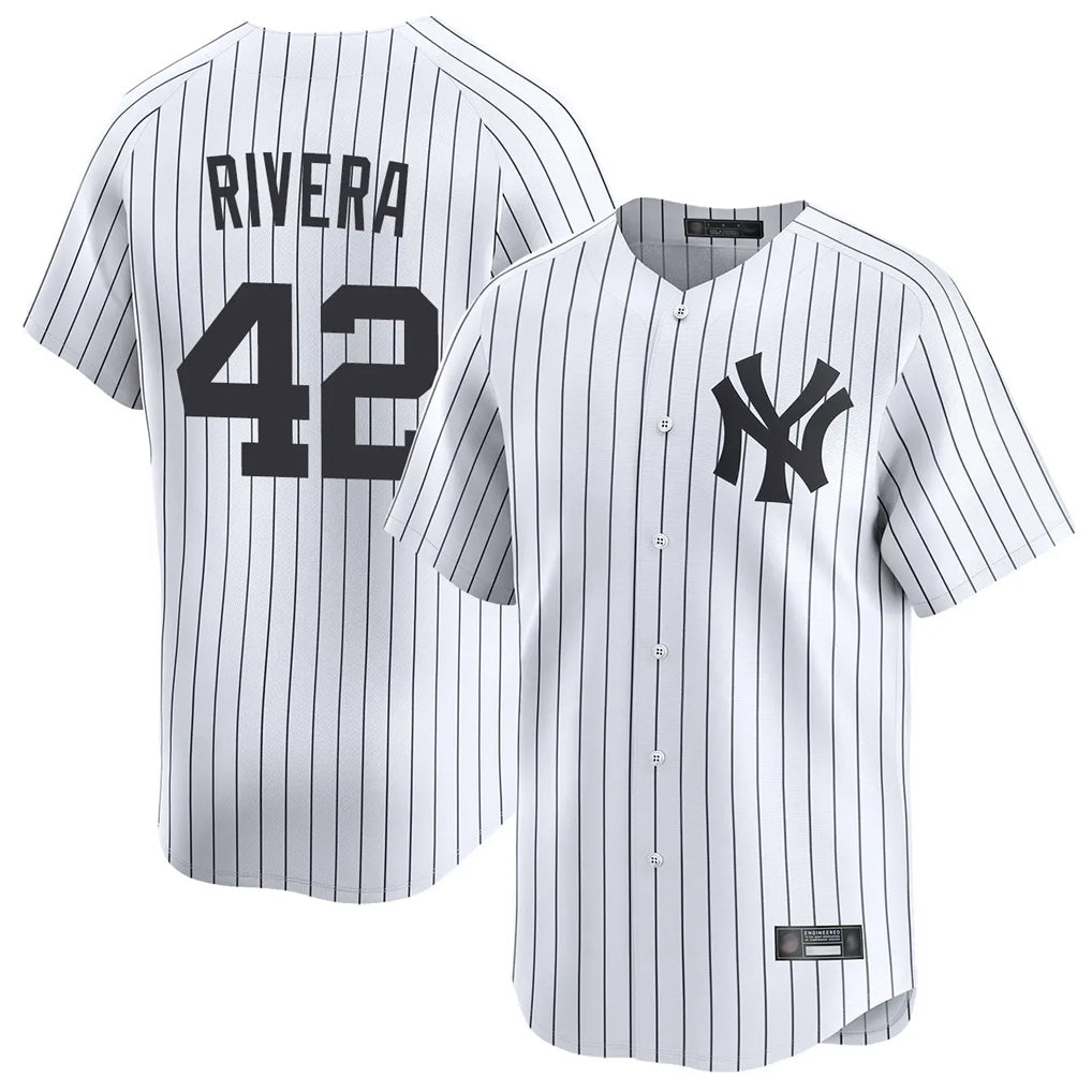 CAdoa NY.Yankees #42 Mariano Rivera Player White Limited Home Stitched Jerseys