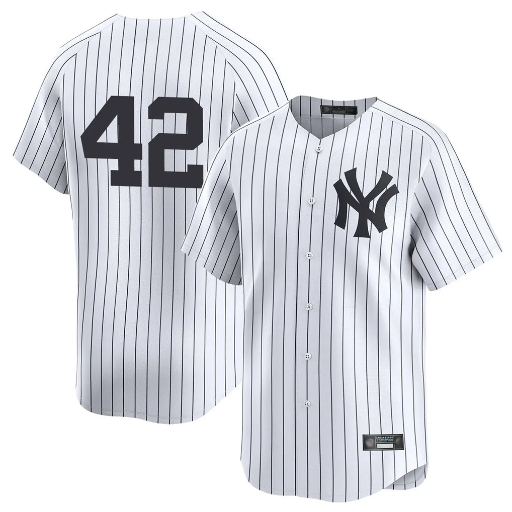 CAdoa NY.Yankees #42 Mariano Rivera Player White Limited Stitched Jerseys