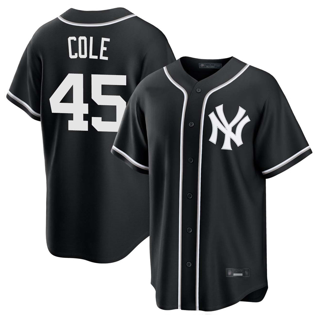 CAdoa NY.Yankees #45 Gerrit Cole Player Black Out Game Home Stitched Jerseys
