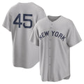 CAdoa NY.Yankees #45 Gerrit Cole Player Gray Field of Dreams Game Stitched Jerseys