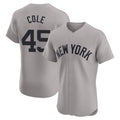 CAdoa NY.Yankees #45 Gerrit Cole Player Gray Limited Elite Home Stitched Jerseys