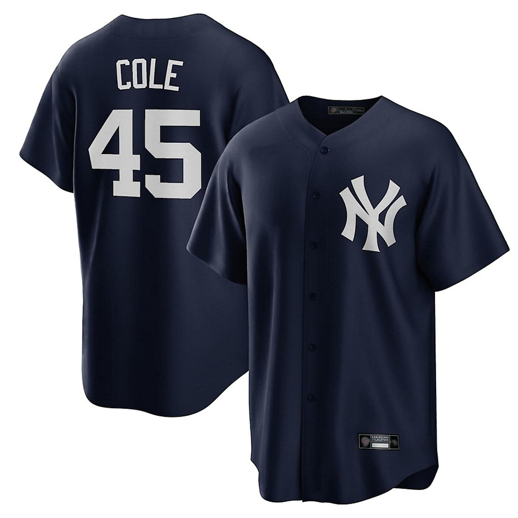 CAdoa NY.Yankees #45 Gerrit Cole Player Navy Game Home Stitched Jerseys