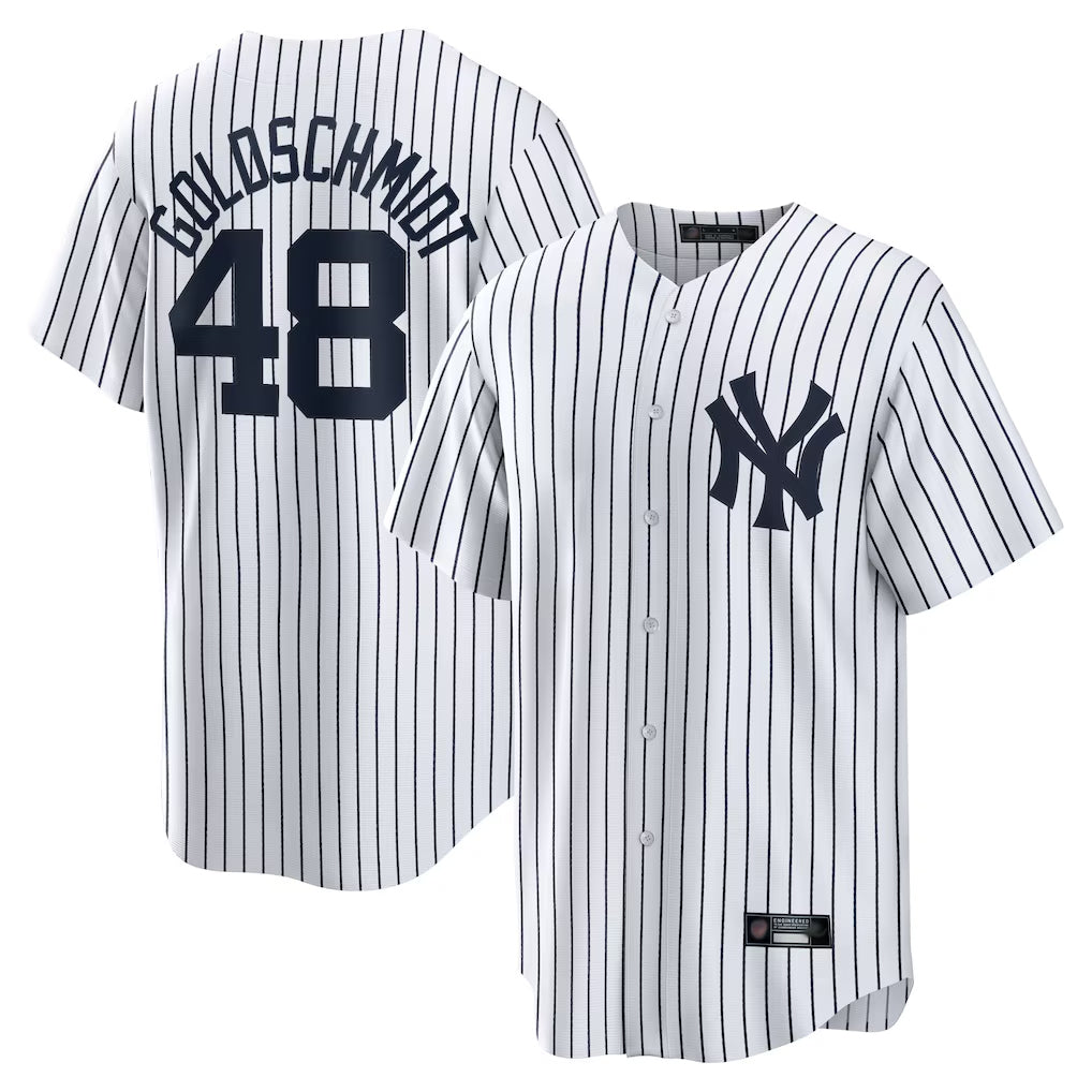 CAdoa NY.Yankees #48 Paul Goldschmidt Player White Game Home Stitched Jerseys