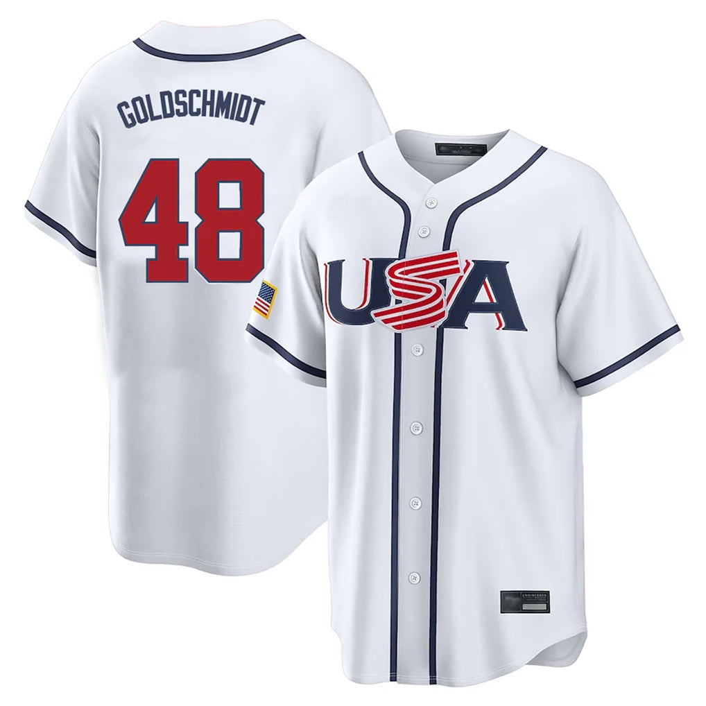 CAdoa NY.Yankees #48 Paul Goldschmidt Player White USA 2026 World Classic Limited Game Stitched Jerseys