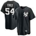 CAdoa NY.Yankees #54 Max Fried Player Black Game Stitched Jerseys