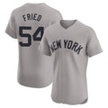 CAdoa NY.Yankees #54 Max Fried Player Gray Limited Elite Home Stitched Jerseys