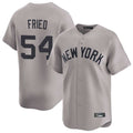 CAdoa NY.Yankees #54 Max Fried Player Gray Limited Home Stitched Jerseys