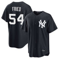 CAdoa NY.Yankees #54 Max Fried Player Navy Game Stitched Jerseys