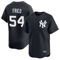 CAdoa NY.Yankees #54 Max Fried Player Navy Limited Game Stitched Jerseys