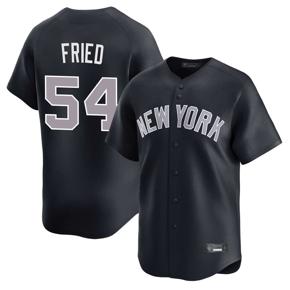 CAdoa NY.Yankees #54 Max Fried Player Navy Limited Home Stitched Jerseys