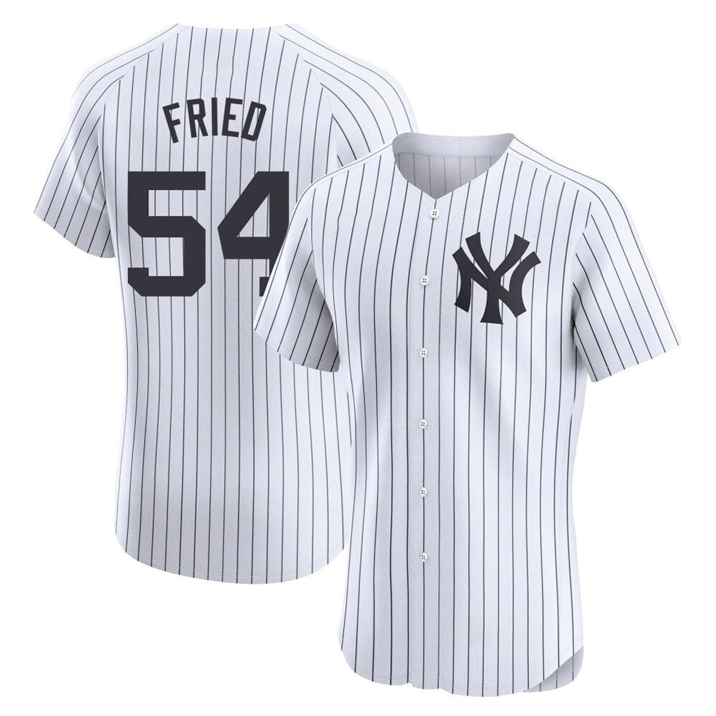 CAdoa NY.Yankees #54 Max Fried Player White Limited Elite Home Stitched Jerseys