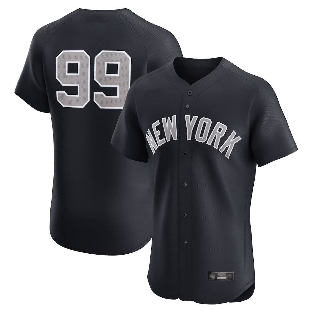 CAdoa NY.Yankees #99 Aaron Judge Player Navy  Home Limited Elite Game Stitched Jerseys
