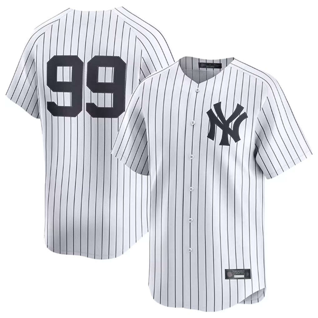 CAdoa NY.Yankees #99 Aaron Judge Player White Limited Home Stitched Jerseys