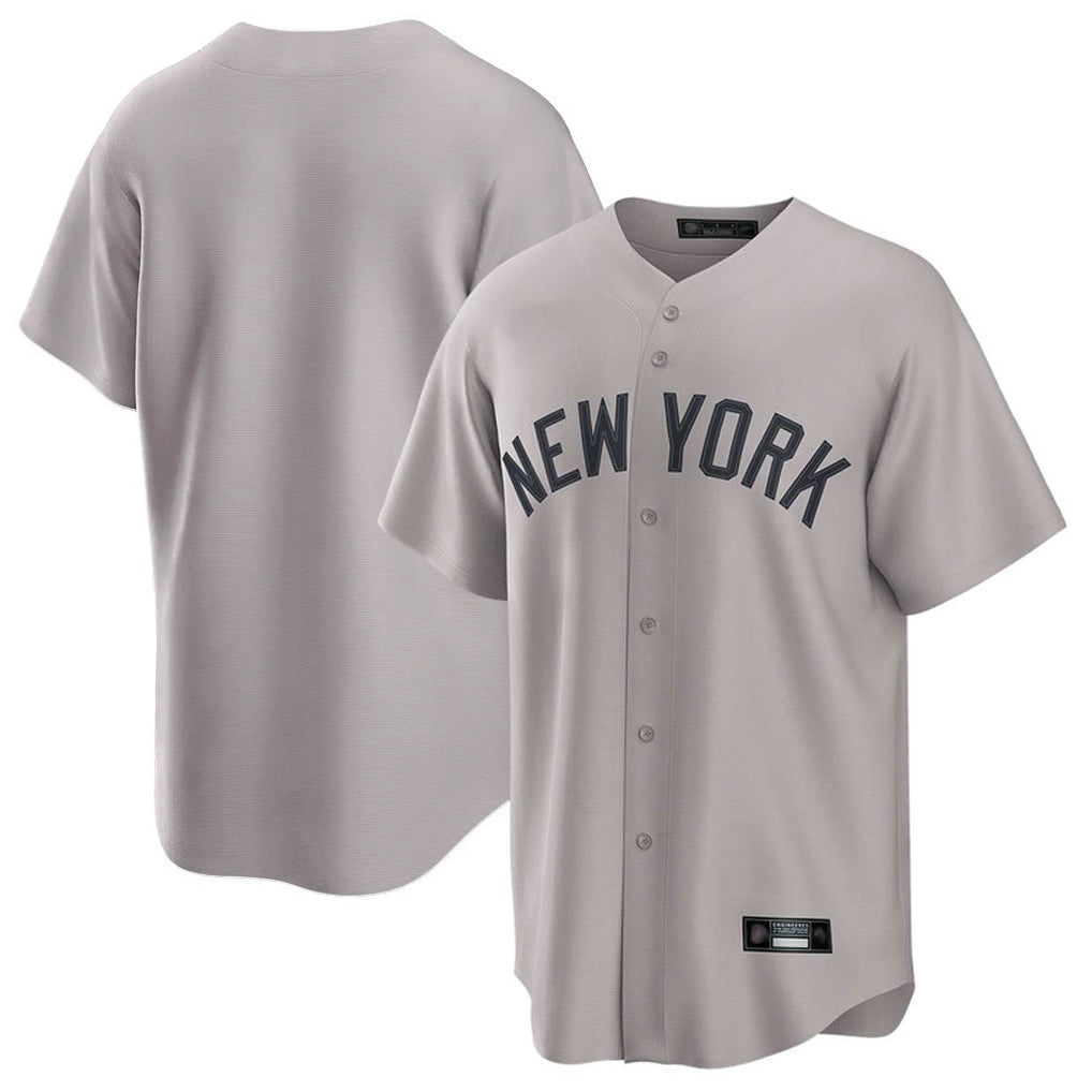CAdoa NY.Yankees Blank Player Gray Game Home Stitched Jerseys