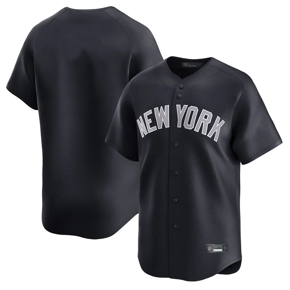 CAdoa NY.Yankees Blank Player Navy Limited Stitched Jerseys