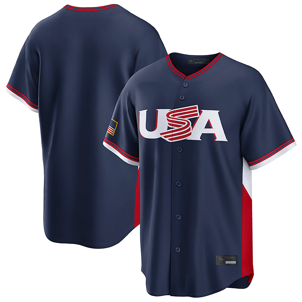 CAdoa NY.Yankees Blank Player Navy USA 2026 World Classic Limited Game Stitched Jerseys