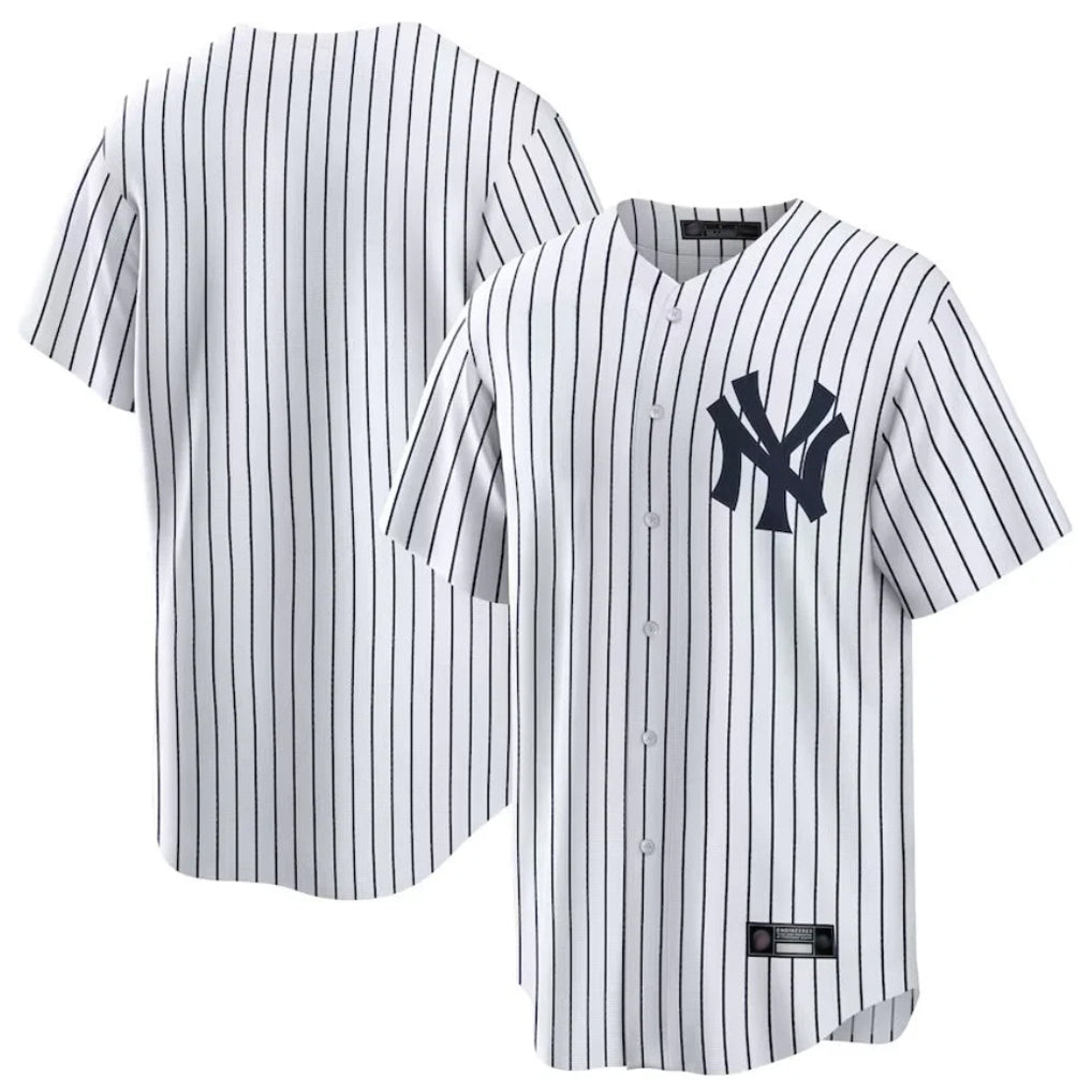 CAdoa NY.Yankees Blank Player White Game Stitched Jerseys