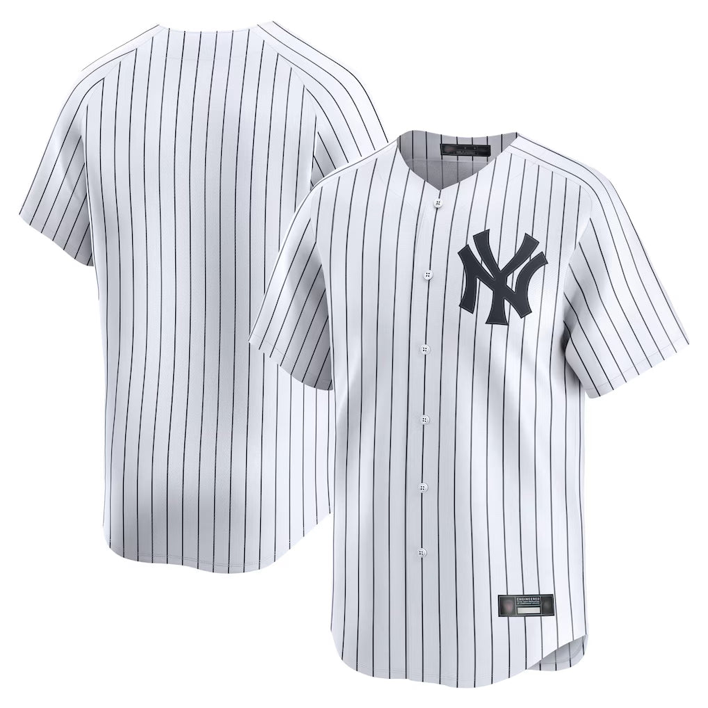 CAdoa NY.Yankees Blank Player White Limited Home Stitched Jerseys