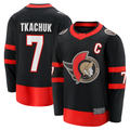CAdoa O.Senators #7 Brady Tkachuk Black Home Breakaway Jerseys