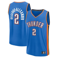 CAdoa OC.Thunder #2 Shai Gilgeous-Alexander Blue Big & Tall Fast Break Stitched Jerseys- Icon Edition