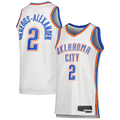 CAdoa OC.Thunder #2 Shai Gilgeous-Alexander White Swingman Stitched Jerseys - Association Edition