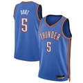 CAdoa OC.Thunder #5 Luguentz Dort Blue Swingman Player Stitched Jerseys - Icon Edition