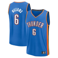 CAdoa OC.Thunder #6 Jaylin Williams Blue Fast Break Replica Player Stitched Jerseys - Icon Edition