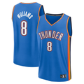 CAdoa OC.Thunder #8 Jalen Williams Blue Fast Break Replica Player Stitched Jerseys - Icon Edition