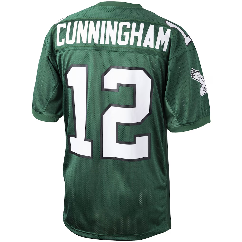 CAdoa P.Eagles 1992 #12 Randall Cunningham Mitchell & Ness Green Authentic Throwback Retired Player Stitched Puhic Jersey