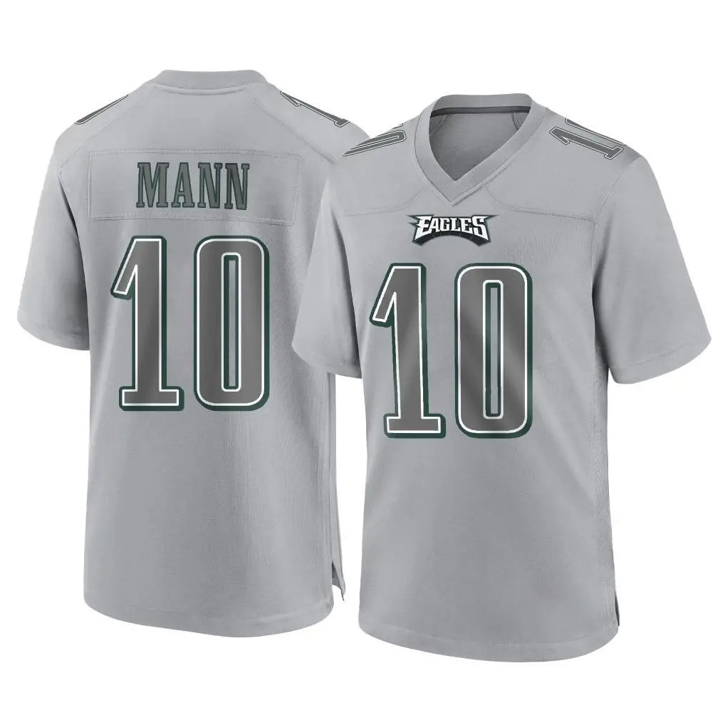 CAdoa P.Eagles #10 Braden Mann Player Gray Atmosphere Fashion Home Game Stitched Jerseys
