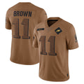 CAdoa P.Eagles #11 A.J. Brown Player Brown Salute To Service Limited Stitched Jerseys