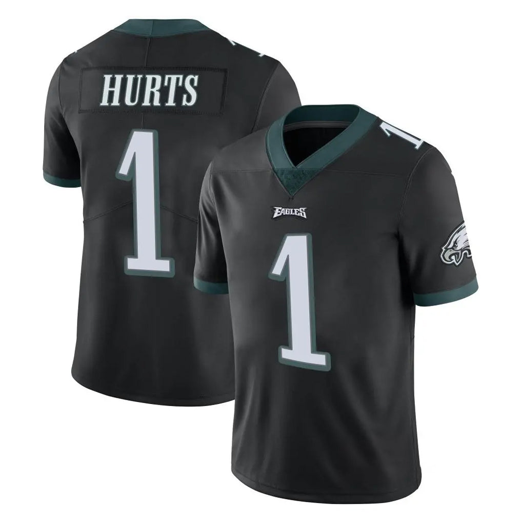 CAdoa P.Eagles #1 Jalen Hurts Player Black Limited Vapor Untouchable Home Game Stitched Jerseys