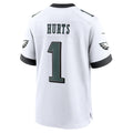 CAdoa P.Eagles #1 Jalen Hurts Player White Home Game Stitched Jerseys