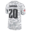 CAdoa P.Eagles #20 Brian Dawkins Arctic Camo 2024 Salute to Service Retired Player Limited Stitched Jerseys