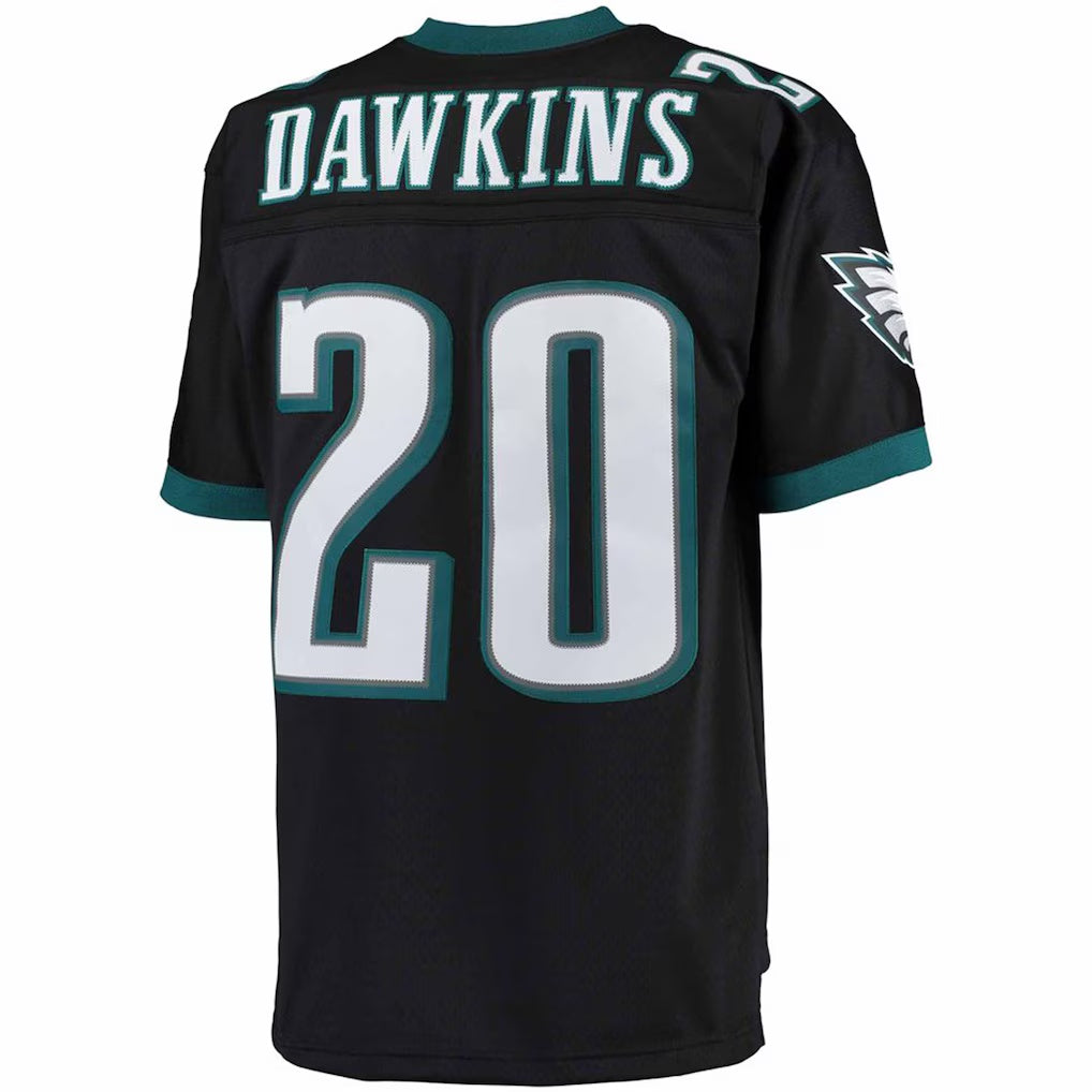 CAdoa P.Eagles #20 Brian Dawkins Mitchell & Ness Black Big & Tall 2004 Retired Player Replica Stitched Jerseys