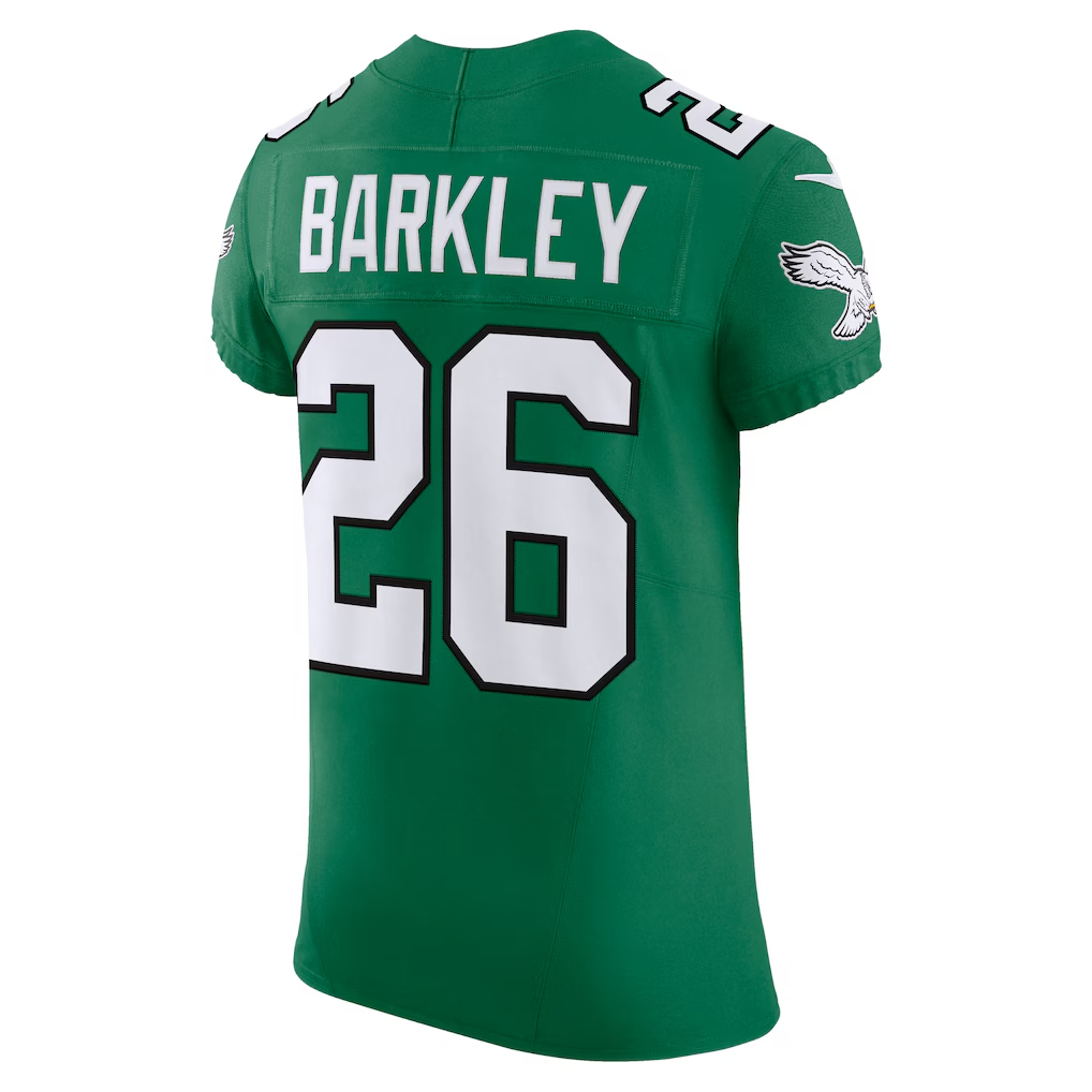 CAdoa P.Eagles #26 Saquon Barkley Kelly Green Alternate Vapor F.U.S.E. Elite Stitched Jerseys
