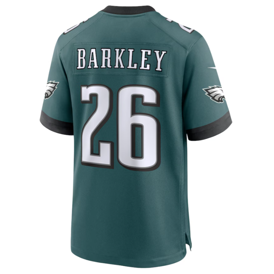 CAdoa P.Eagles #26 Saquon Barkley Midnight Green Game Player Stitched American Stitched Jerseys