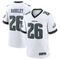 CAdoa P.Eagles #26 Saquon Barkley Midnight White Game Player Stitched American Stitched Jerseys