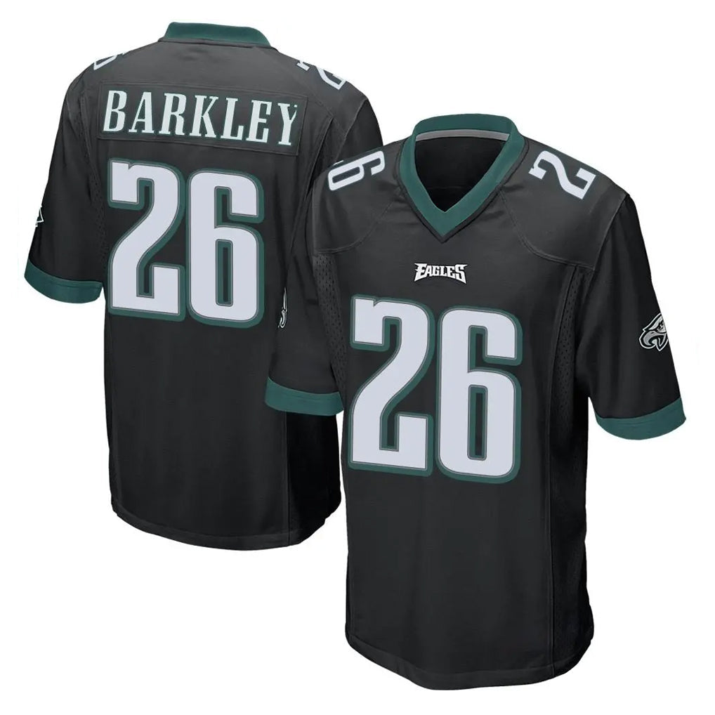 CAdoa P.Eagles #26 Saquon Barkley Player Black Home Game Stitched Jerseys