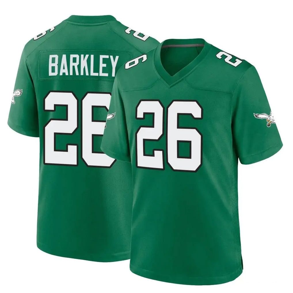 CAdoa P.Eagles #26 Saquon Barkley Player Green Kelly Alternate Home Game Stitched Jerseys
