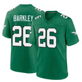 CAdoa P.Eagles #26 Saquon Barkley Player Green Kelly Alternate Home Game Stitched Jerseys