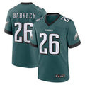 CAdoa P.Eagles #26 Saquon Barkley Player Midnight Green Game Stitched Jerseys